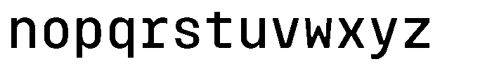 Monoblock Regular Font LOWERCASE
