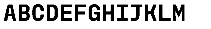 Monoblock Semi Bold Font UPPERCASE