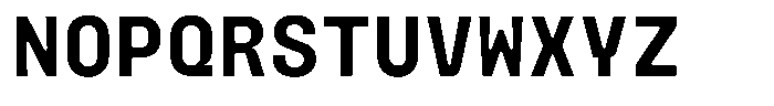 Monoblock Semi Bold Font UPPERCASE