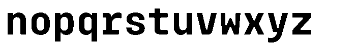 Monoblock Semi Bold Font LOWERCASE