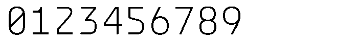 Monoblock Thin Font OTHER CHARS