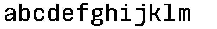 Monoblock Variable FONT