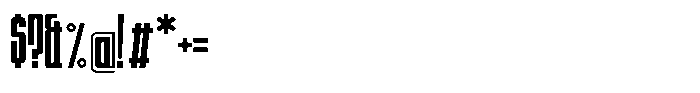 Monobran Regular Font OTHER CHARS