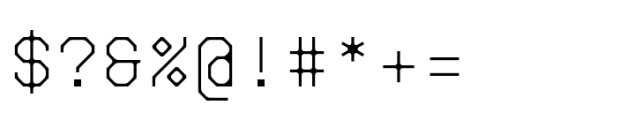 Monocal Font OTHER CHARS