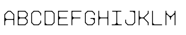 Monocal Font UPPERCASE