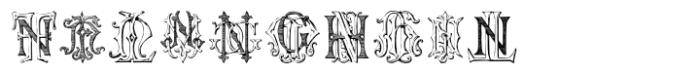Monocracy Vintage Monograms N Font OTHER CHARS
