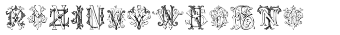 Monocracy Vintage Monograms N FONT