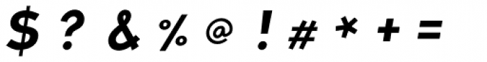 Monod Oblique Font OTHER CHARS