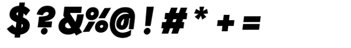 Monofontis Black Italic Font OTHER CHARS
