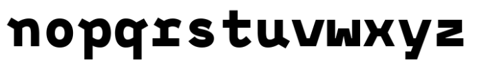 Monofontis Black Font LOWERCASE