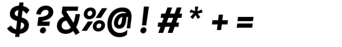 Monofontis Bold Italic Font OTHER CHARS