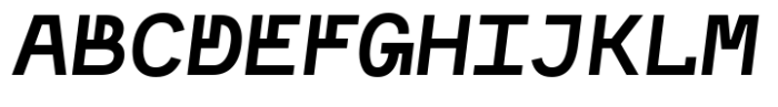 Monofontis Bold Italic Font UPPERCASE