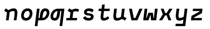 Monofontis Bold Italic Font LOWERCASE
