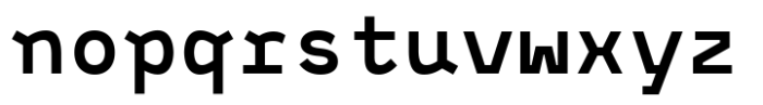Monofontis Bold Font LOWERCASE
