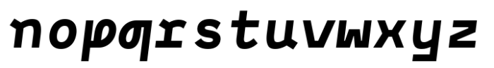 Monofontis Extra Bold Italic Font LOWERCASE