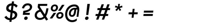 Monofontis Medium Italic Font OTHER CHARS
