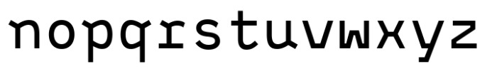 Monofontis Medium Font LOWERCASE