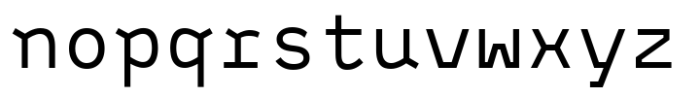 Monofontis Regular Font LOWERCASE