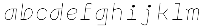 Monofontis Thin Italic FONT