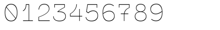 Monofontis Thin Font OTHER CHARS