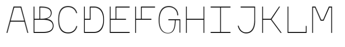 Monofontis Thin Font UPPERCASE