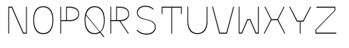 Monofontis Thin Font UPPERCASE