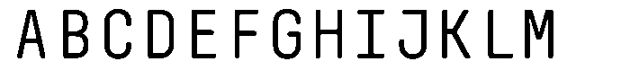 Monofrik Regular Font UPPERCASE