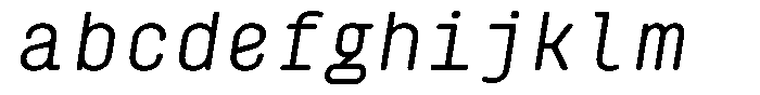 Monofrik Slant Regular FONT