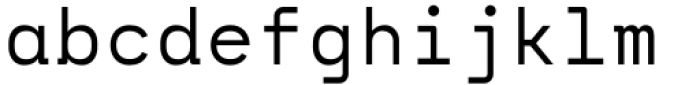 Monograf Regular Font LOWERCASE