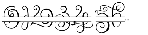 Monogram Challigraphy Brackets Standard Font OTHER CHARS