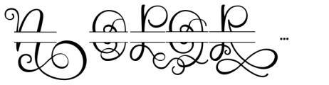 Monogram Challigraphy Brackets Standard Font LOWERCASE