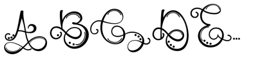 Monogram Challigraphy Dot 06 FONT