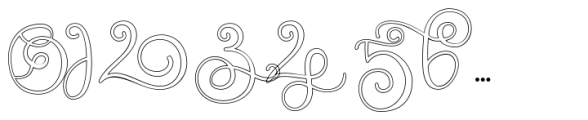Monogram Challigraphy In line 08 Font OTHER CHARS