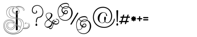 Monogram Challigraphy In line 08 Font OTHER CHARS