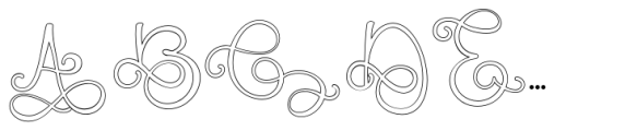 Monogram Challigraphy In line 08 FONT