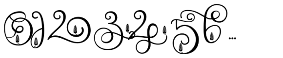 Monogram Challigraphy Leaf 09 Font OTHER CHARS