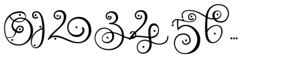Monogram Challigraphy Little Round Tip 02 Font OTHER CHARS