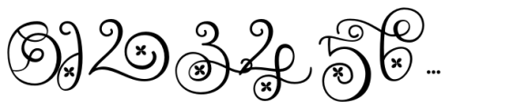 Monogram Challigraphy Little flower 10 Font OTHER CHARS