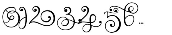 Monogram Challigraphy Round tip 05 Font OTHER CHARS