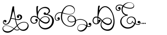 Monogram Challigraphy Round tip 05 FONT