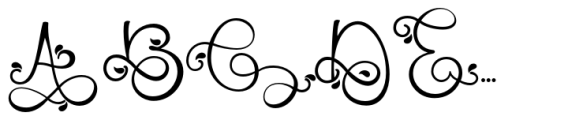 Monogram Challigraphy Splash 04 Font UPPERCASE