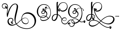 Monogram Challigraphy Splash 04 Font LOWERCASE