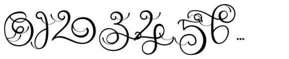Monogram Challigraphy Splash Long 14 Font OTHER CHARS