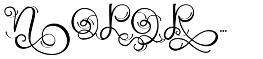 Monogram Challigraphy Splash Long 14 Font LOWERCASE