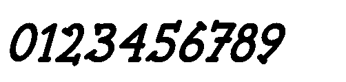 Monoheart Italic Font OTHER CHARS