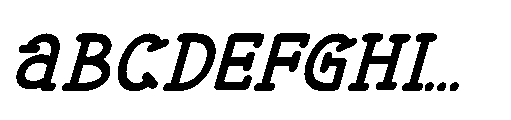 Monoheart Italic Font UPPERCASE