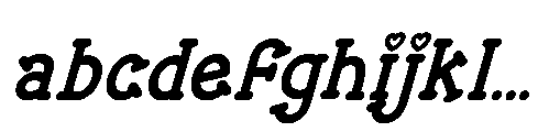 Monoheart Italic FONT