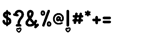Monoheart Regular Font OTHER CHARS