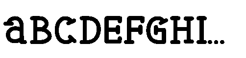 Monoheart Regular Font UPPERCASE