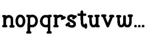 Monoheart Regular Font LOWERCASE